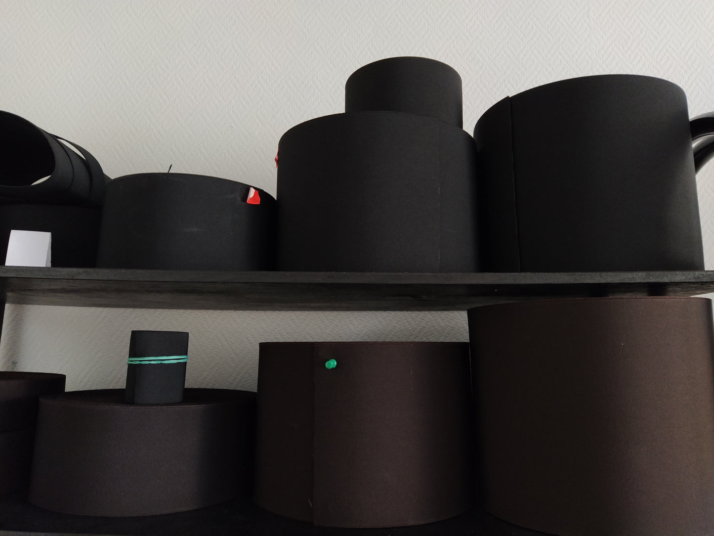 Tekstilinės austos gumos (rudos sp.)