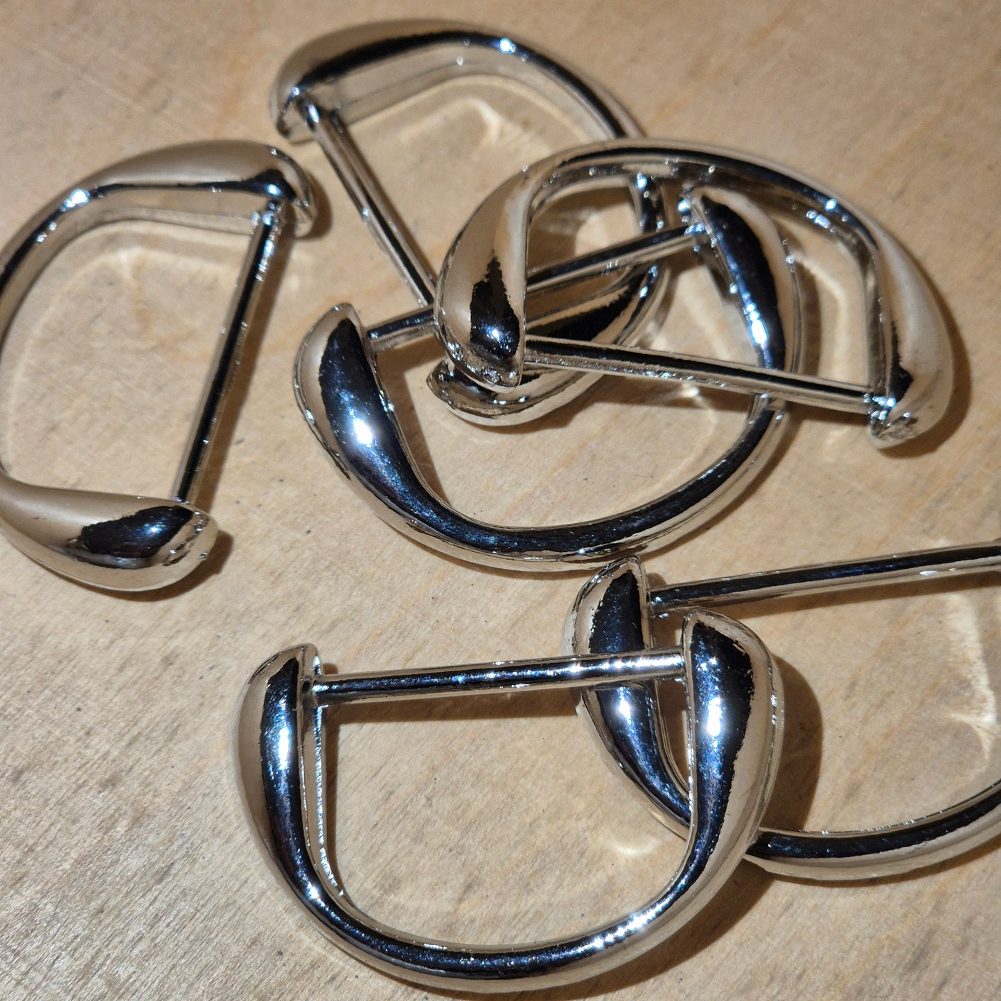 Pusžiedžiai 25mm nikelis, dekoratyvūs