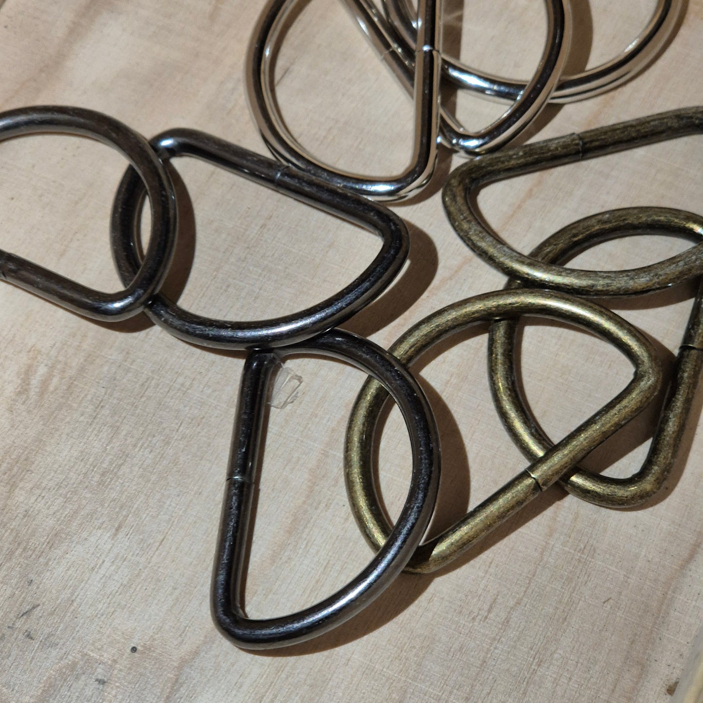 Pusžiedžiai  40mm, nikelio, juodinta, bronzos