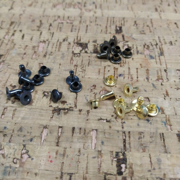 Kniedės  įv. sp. 7x3x8mm vienpusės  (100vnt.)