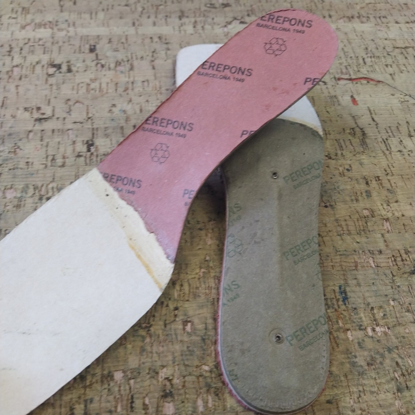 Cardboard insoles mot. ~7cm high for shoes (pair)