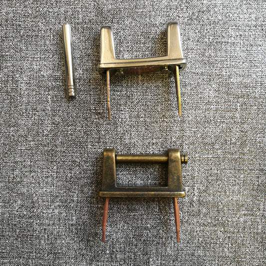 The anchors of the handles are folded