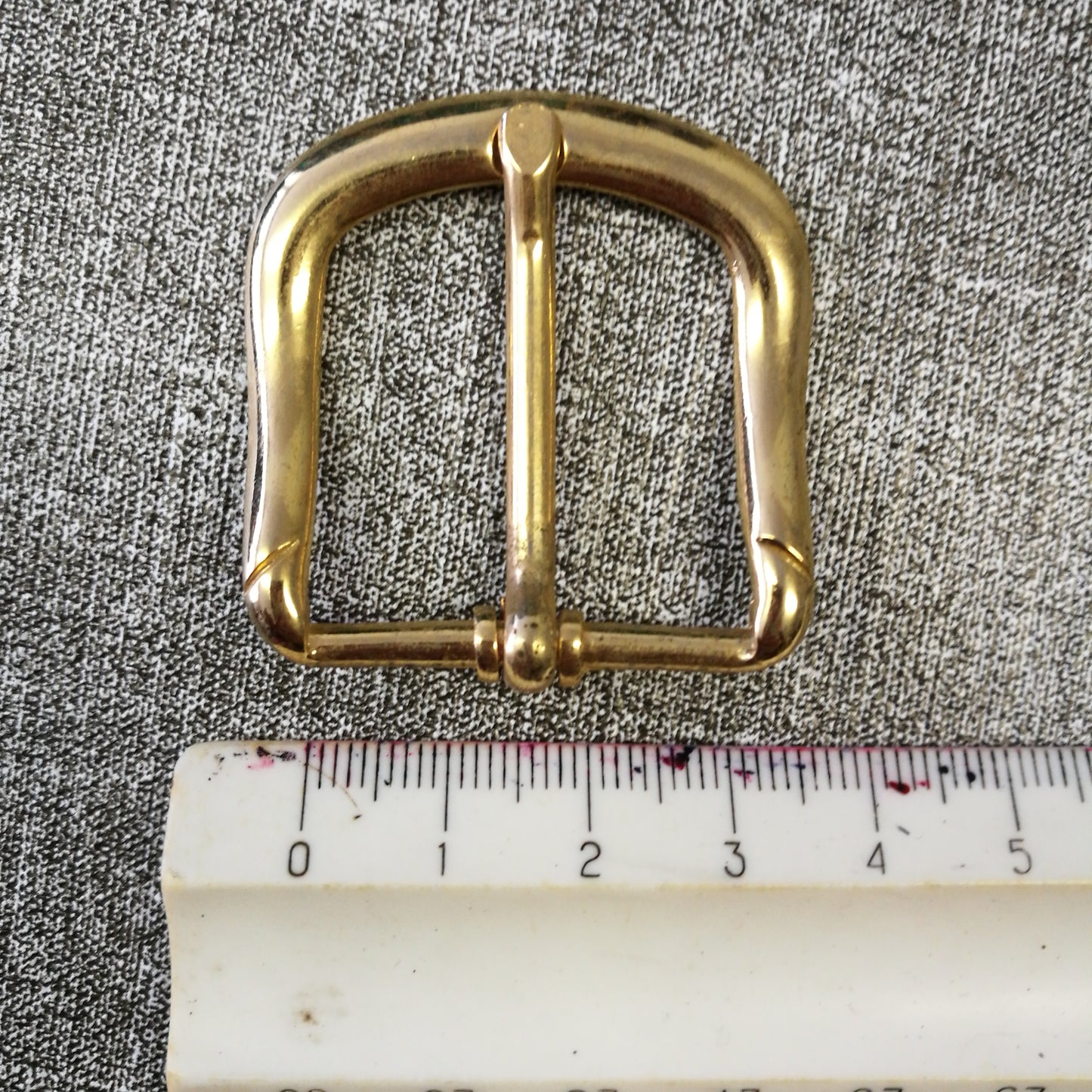 Belt buckle 3.0 x 3.0 cm gold