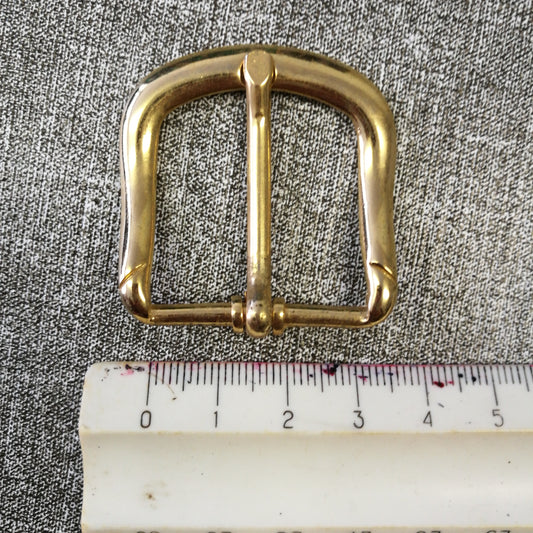 Belt buckle 3.0 x 3.0 cm gold