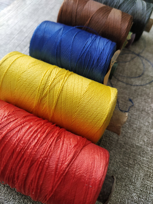 Synthetic fiber threads
